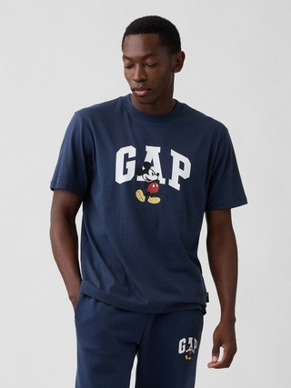 Gap × Disney Mickey Mouse Everyday Soft Relaxed Logo T-Shirt | Gap Factory