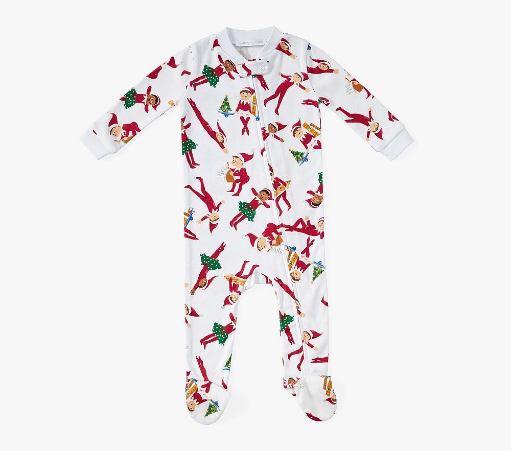 Organic Elf On The Shelf Nursery Pajama , 6-9 Months , Multi | Pottery Barn Kids