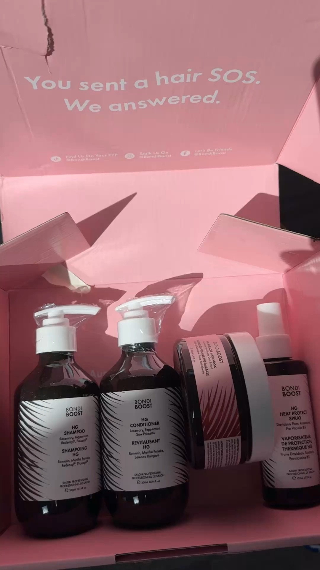 Trying the Bondi Boost HG line for stronger, healthier hair ✨ Starting with the shampoo + conditioner, adding in the weekly hair mask for repair, and finishing with a heat protect spray before styling. Sharing results soon 🤍


hair care routine, healthy hair, hair growth products, shampoo and conditioner, hair mask, heat protectant spray, hair repair, shiny hair, frizz control, hair prep, everyday hair routine, damaged hair care, salon hair at home


#haircare #shampoo #conditioner #hairmask #heatprotectant


#LTKdayinmylife #LTKBeauty #LTKgrwm