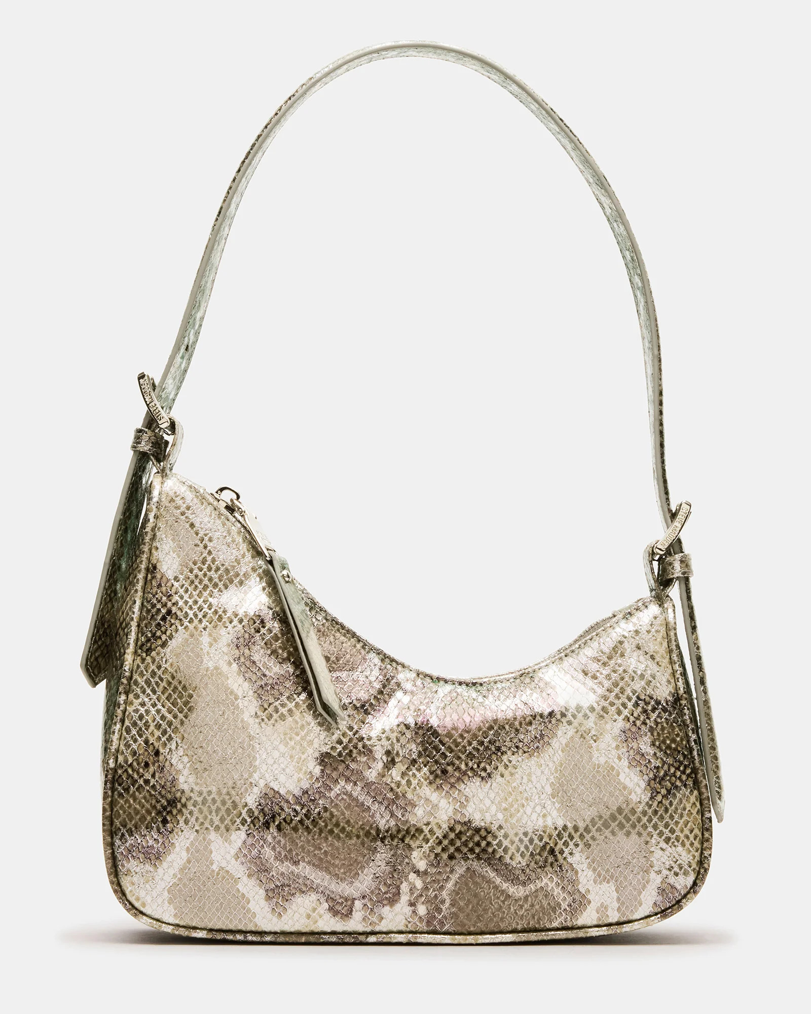 SMITH Bag Silver Snake Asymmetric Shoulder Handbag | Steve Madden (US)
