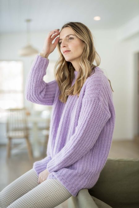 Lilac is one of my favorite spring trends. This tunic sweater is so cozy for winter with all the spring vibes in this gorgeous color. Linked to more lilac faves too. It runs big! 

#LTKworkwear #LTKstyletip #LTKSeasonal