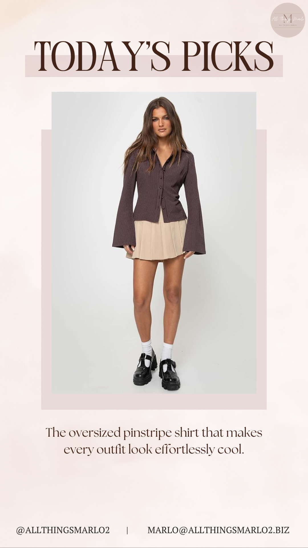The oversized pinstripe shirt that makes every outfit look effortlessly cool. 

 #LTKSeasonal #LTKWorkwear #LTKTravel