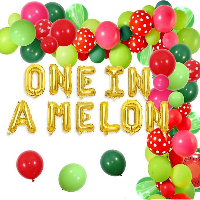 Fangleland One in a Melon Party Decorations Watermelon 1st Birthday Party Supplies One in a Melon... | Amazon (CA)