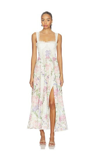 Charo Ruiz Ibiza Crissy Long Dress in Cream. - size S | Revolve Clothing (Global)