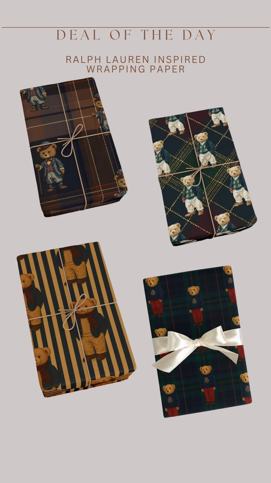 How PERFECT are these new Ralph Lauren inspired wrapping papers!!

#LTKFamily #LTKHoliday #LTKHome