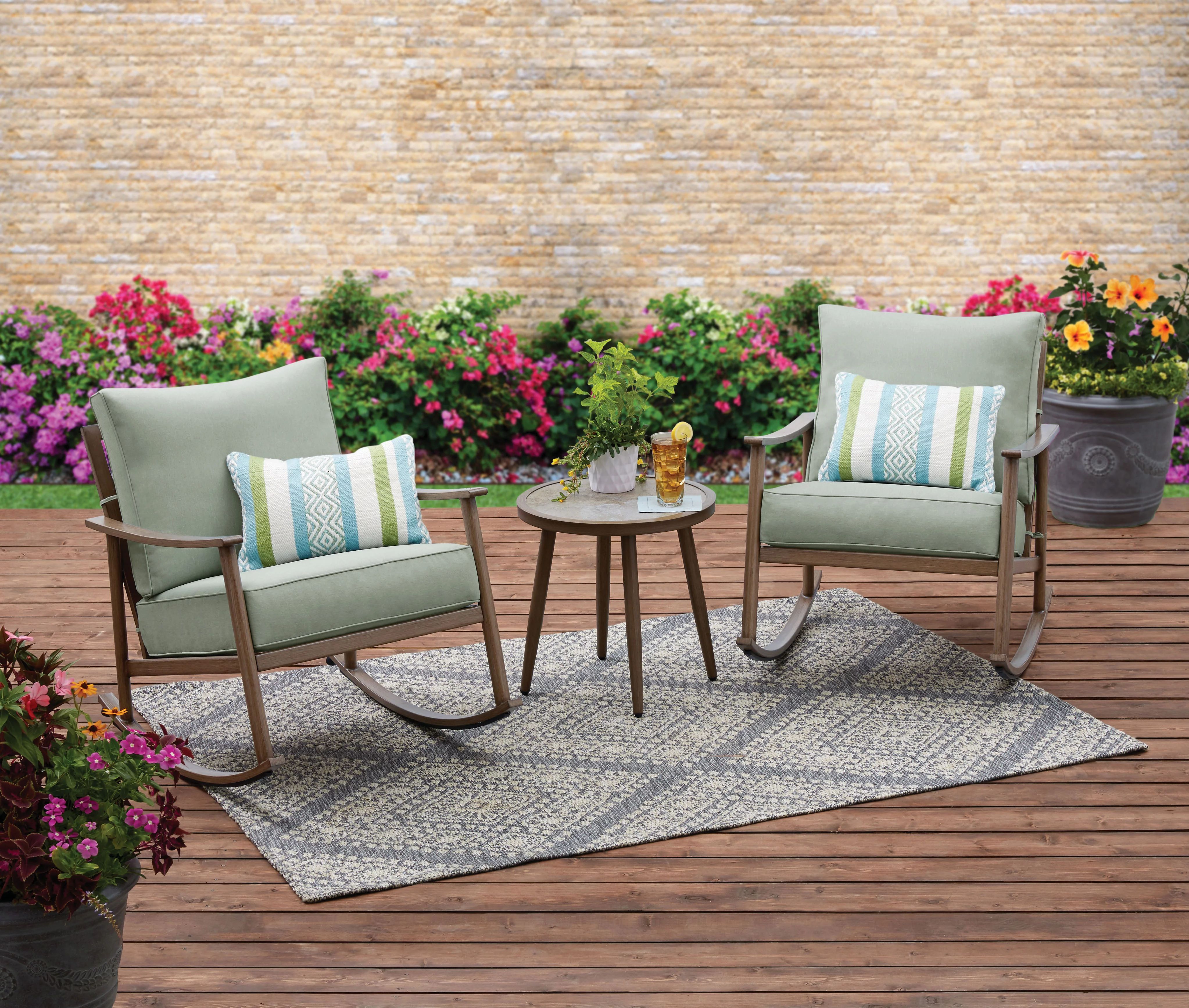 Better Homes & Gardens Roxbury 3 Piece Cushion Rocking Chair Set - Walmart.com | Walmart (US)