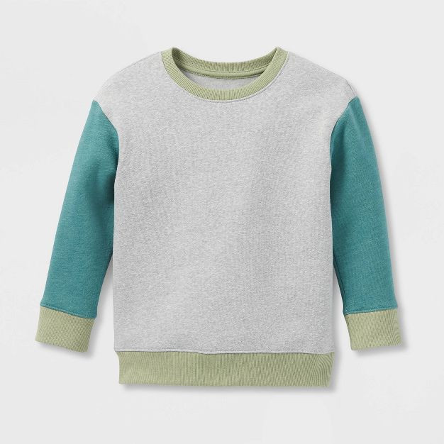 Toddler Boys' Fleece Crewneck Pullover Sweatshirt - Cat & Jack™ | Target