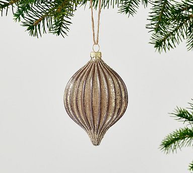 Bronze Ribbed Finial Ornament | Pottery Barn (US)