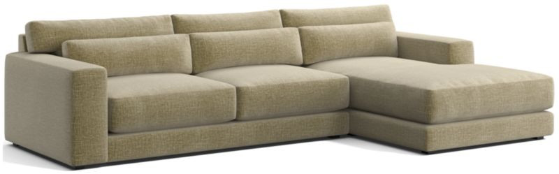 Retreat 2-Piece Sectional Sofa with Chaise Lounge + Reviews | Crate & Barrel | Crate & Barrel