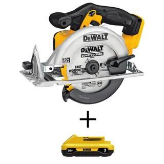 Top RatedBlack FridayDEWALT20-Volt MAX Cordless 6-1/2 in. Circular Saw with (1) 20-Volt Battery 3... | The Home Depot