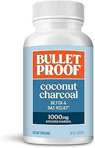 Bulletproof Coconut Charcoal Detox and Gas Relief Capsules, 90 Count, Sourced from 100% Coconut S... | Amazon (US)