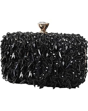 RomanticDesign Women Bling Evening Bag Fashion Embroidered Beaded Sequin Clutch Cocktail Wedding ... | Amazon (US)