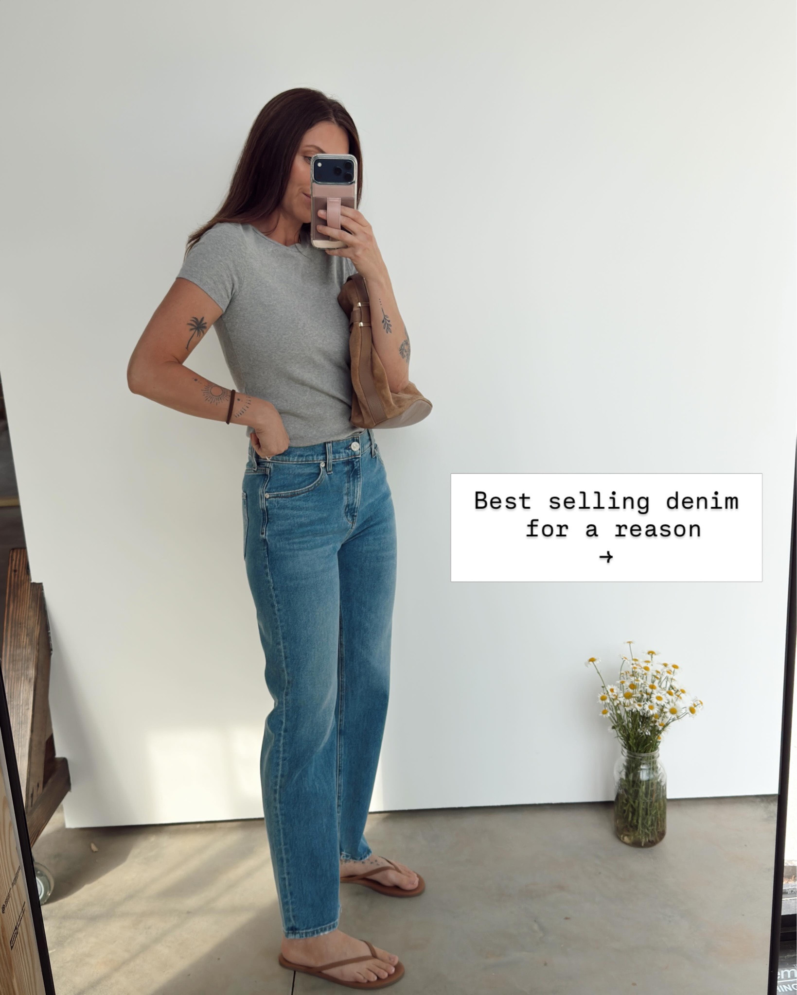 Top favorite this week and it’s easy to see why. These jeans not only have a gorgeous fit, but they also have some hidden stretch 🙌🏽 You can also find them in length options! Wearing 27” regular in the bud denim

#LTKootd #LTKgrwm