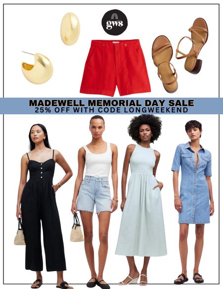 Madewell Memorial Day sale! All the essentials for summer! Use code LONGWEEKEND for 25% off 

#LTKSeasonal #LTKStyleTip #LTKSaleAlert
