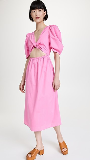 Peggy Twist Cut-Out Midi Dress | Shopbop