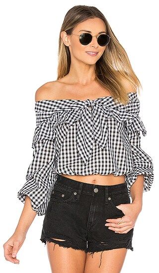 Lovers + Friends x REVOLVE Rebecca Top in Gingham | Revolve Clothing