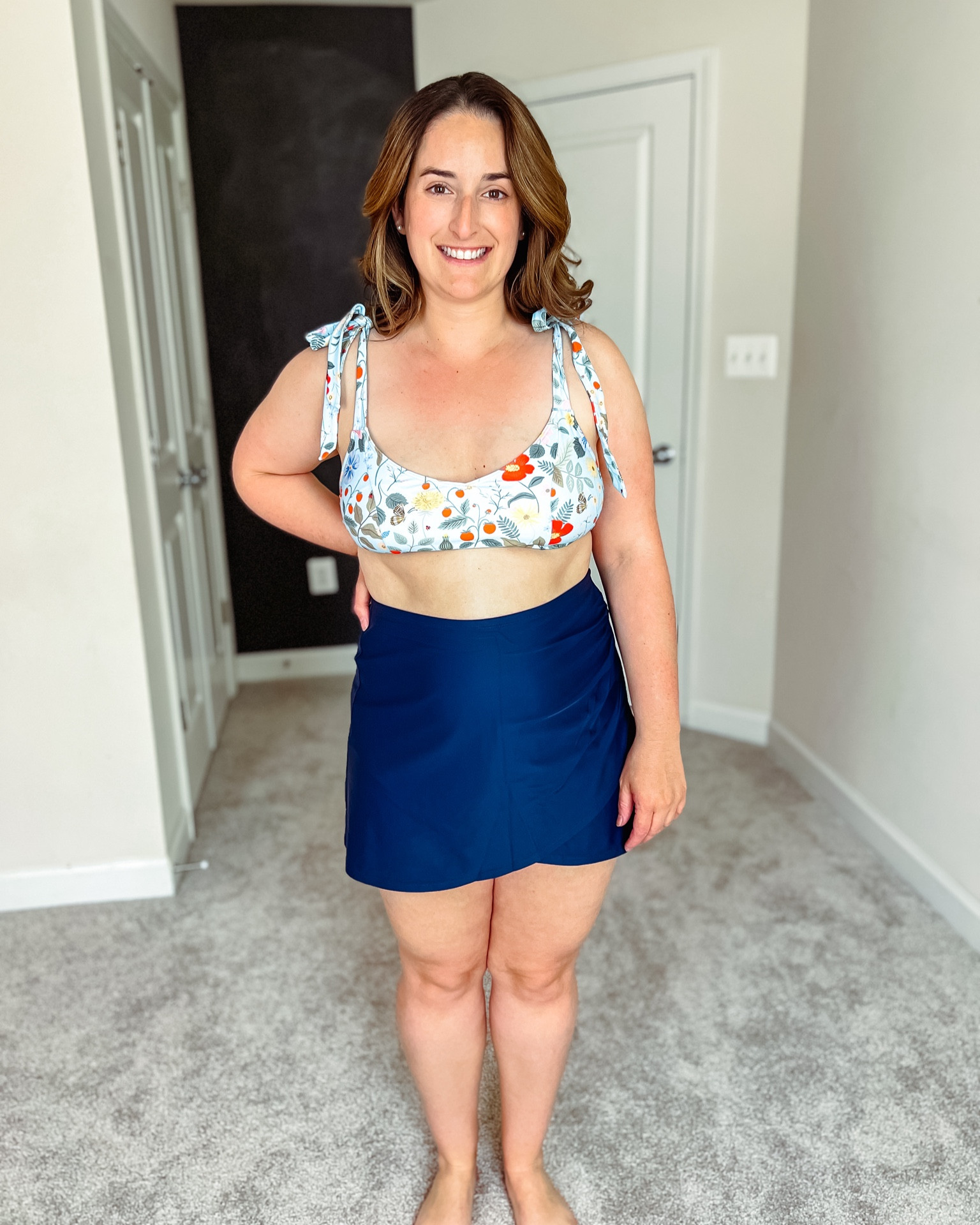 Size 10 swimwear / swimsuit / bikini/ navy blue swimsuit / swim skirt / swim shorts / tie shoulder / tie top 

Use code KAITLYNJS10 for $10 off! 




#LTKmidsize #LTKtravel #LTKswim