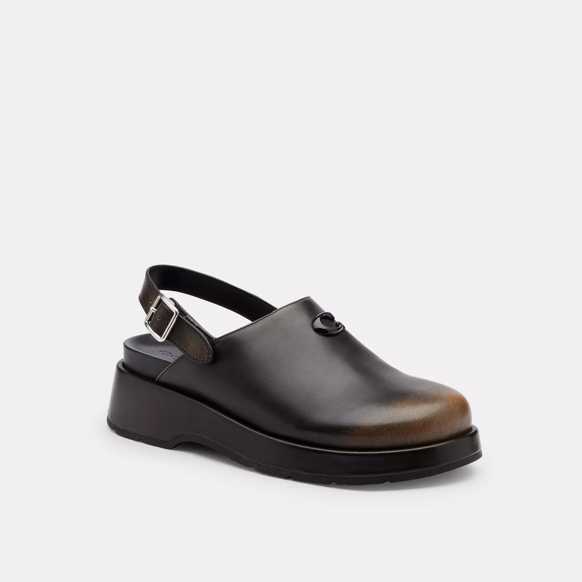 Sculpted C Platform Clog In Loved Leather | Coach (US)
