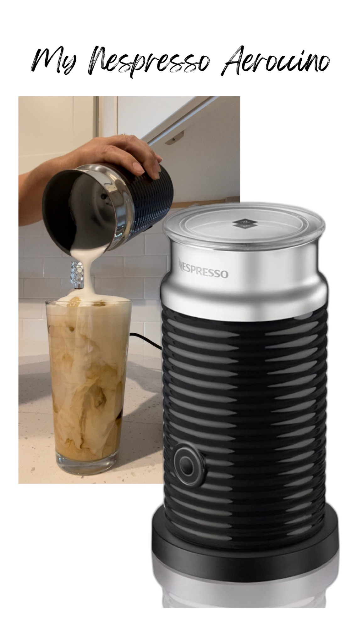 Here’s the link to my Nespresso Aeroccino that makes the foam in my coffee. My aeroccino is an older model so I’ve linked a newer vision. 

#LTKfamily #LTKhome #LTKGiftGuide