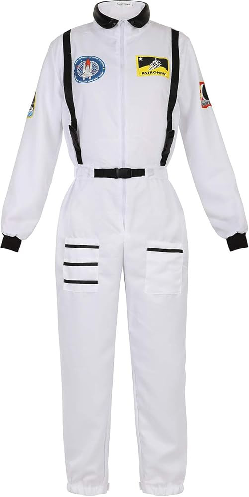 frawirshau Womens Astronaut Costume Adult Space Suit Flight Jumpsuit Women Cosplay Costumes | Amazon (US)