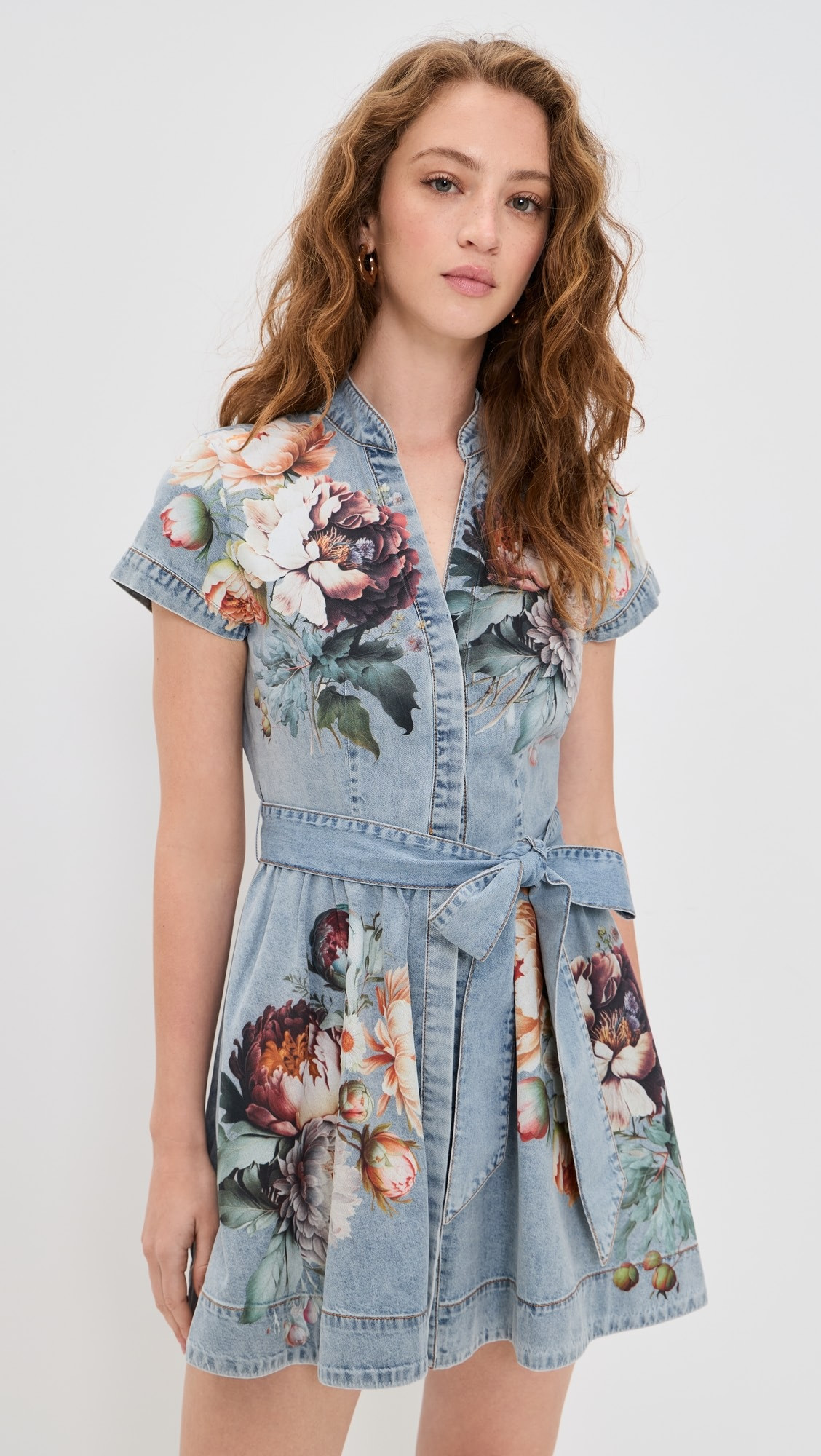 ALICE + OLIVIA Lucy Mini Denim Shirt Dress | Shopbop | Shopbop