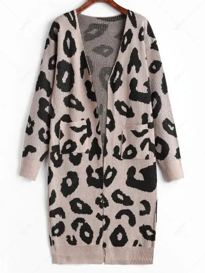 Leopard Open Front Cardigan | ZAFUL (Global)