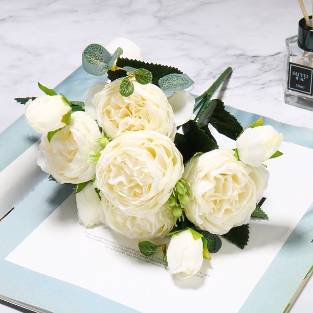 Artificial Flowers Peony Silk Dried Flowers Elegance Home Wedding Party Decoration Table Decor | Walmart (US)