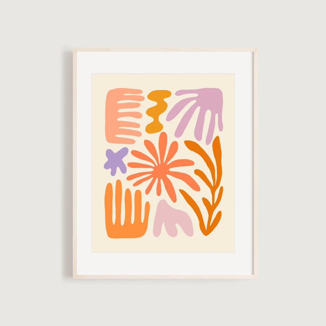 Abstract Shapes Art Print | Etsy (US)