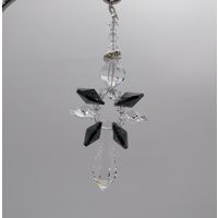 Swarovski Crystal Jet Black & Clear Angel Suncatcher/ Prism/ Ornament; Popular Color; Rare | Etsy (US)