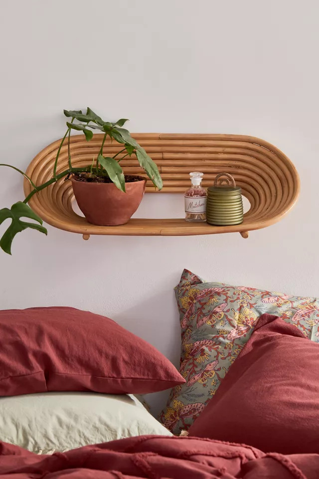 Marielle Rattan Wall Shelf | Urban Outfitters (US and RoW)