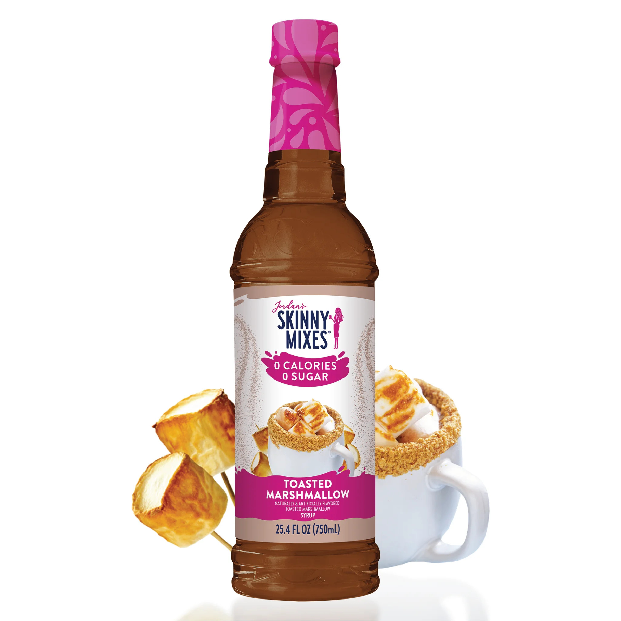 Jordan's Skinny Mixes Sugar Free Toasted Marshmallow Syrup, 25.4 Fl Oz - Walmart.com | Walmart (US)
