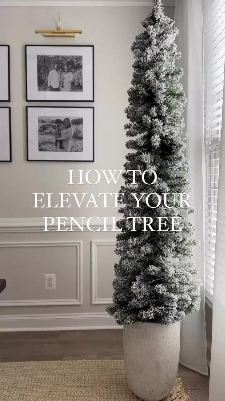 One of my favorite holiday hacks! ✨You can add books, blankets, or anything you have to weigh down the bottom of your planter and I added some styrofoam to steady the tree but you can use  floral foam as well!