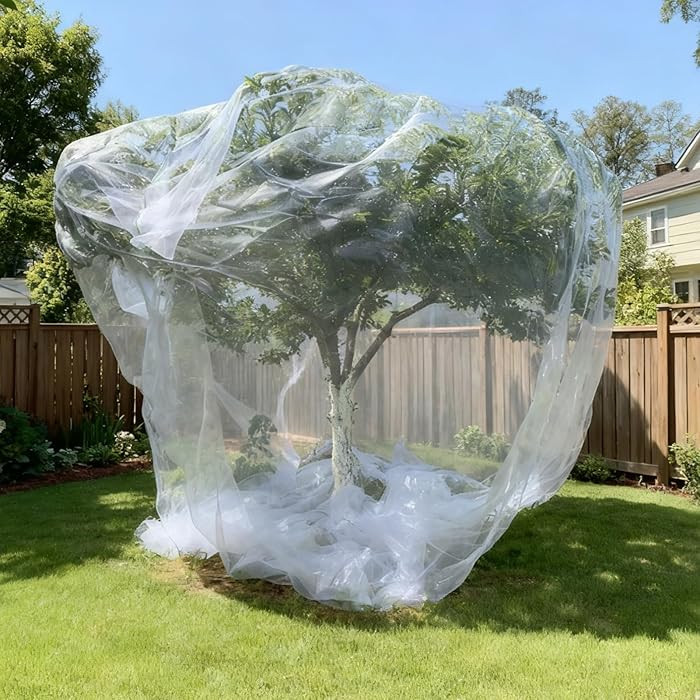 16x16Ft Extra Large Fruit Tree Netting Cover with Zipper & Drawstring, Garden Mesh Netting for Pr... | Amazon (US)