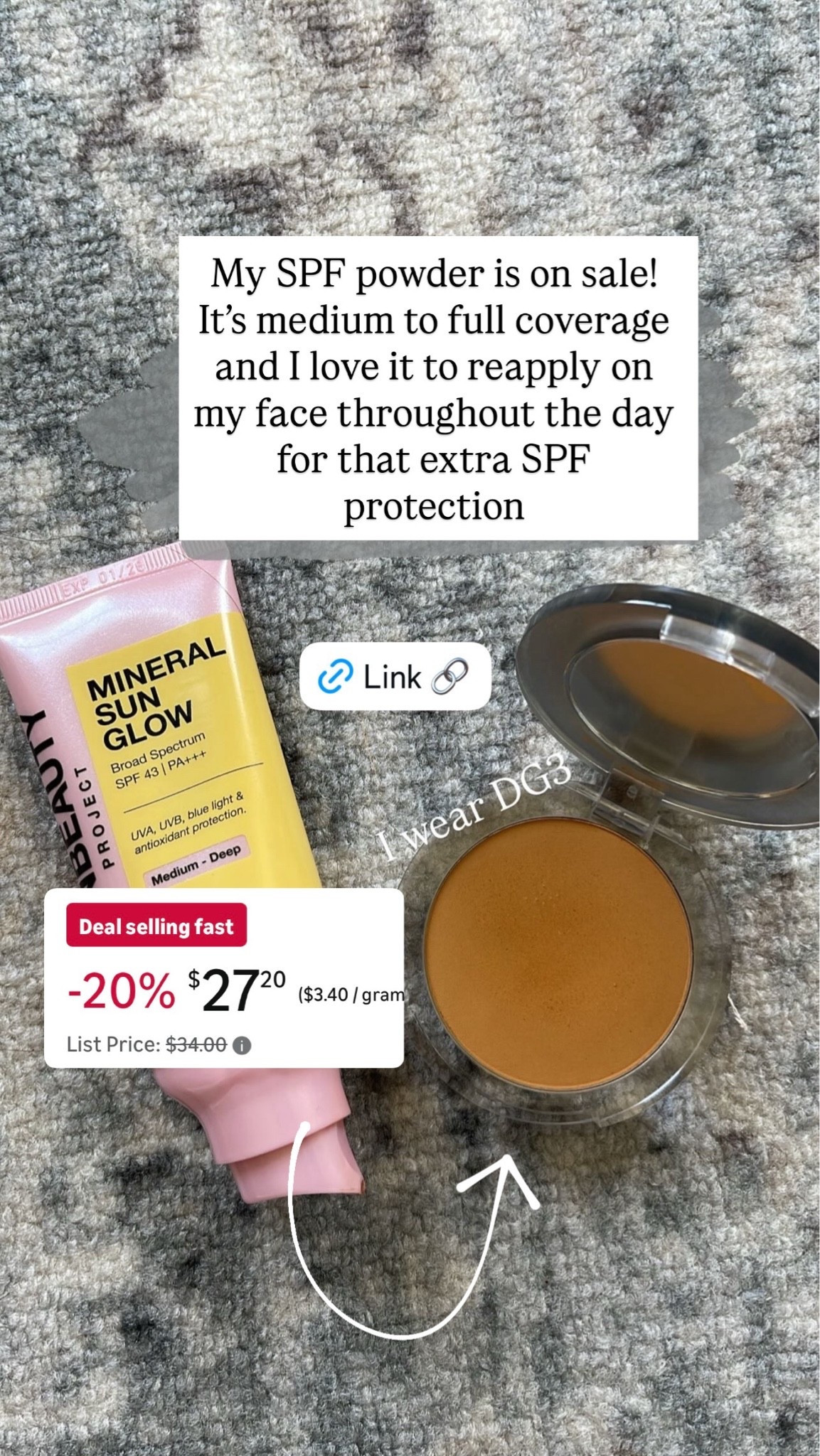 My SPF powder is on sale! Provides that extra boost of SPF and also coverage for touch ups!

#LTKSaleAlert