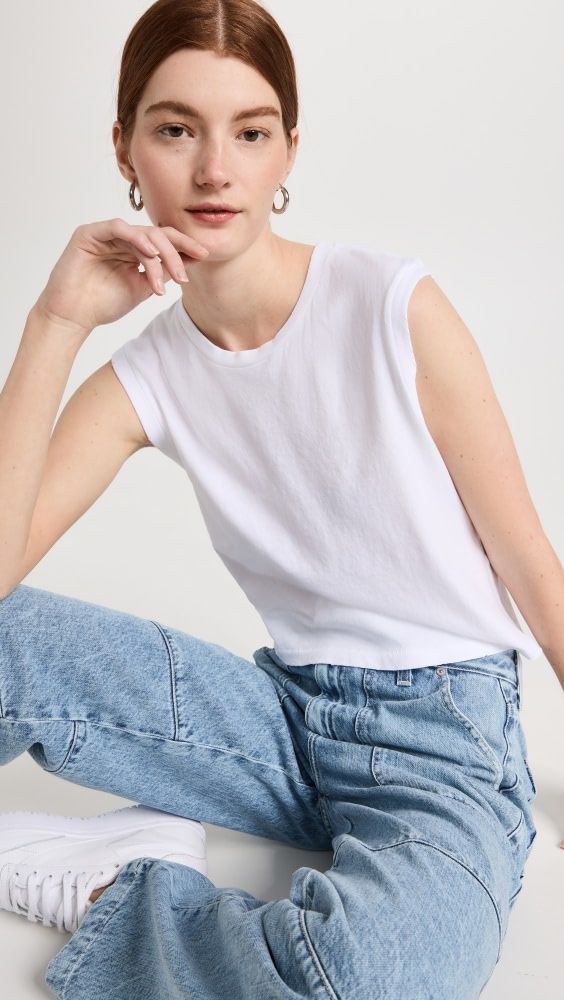 AMO Sleeveless Babe Tee | Shopbop | Shopbop