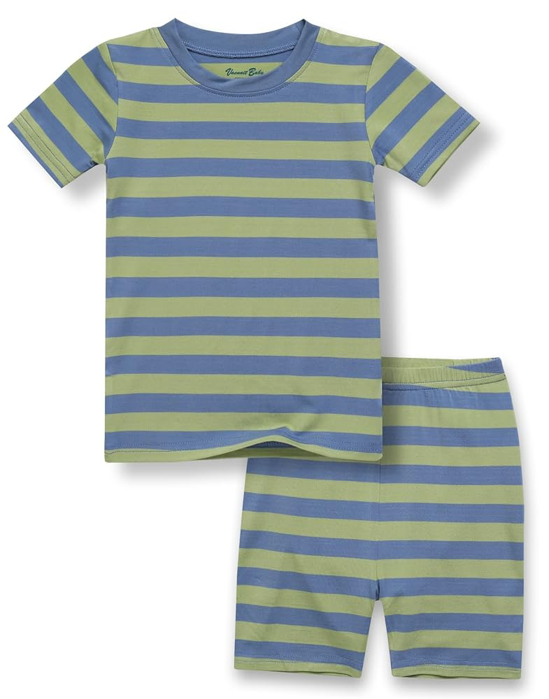 Vaenait Infant Toddler Kids Junior Girls Boys Summer Viscose Soft Stripe Short Sleepwear Pajamas ... | Amazon (US)