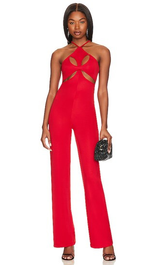 Fleur Jumpsuit in Red | Revolve Clothing (Global)