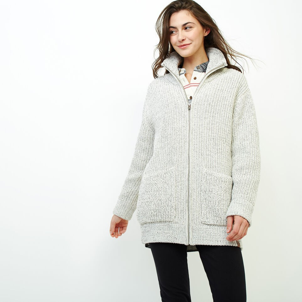 Snowy Fox Zip Coatigan | Roots (CA)