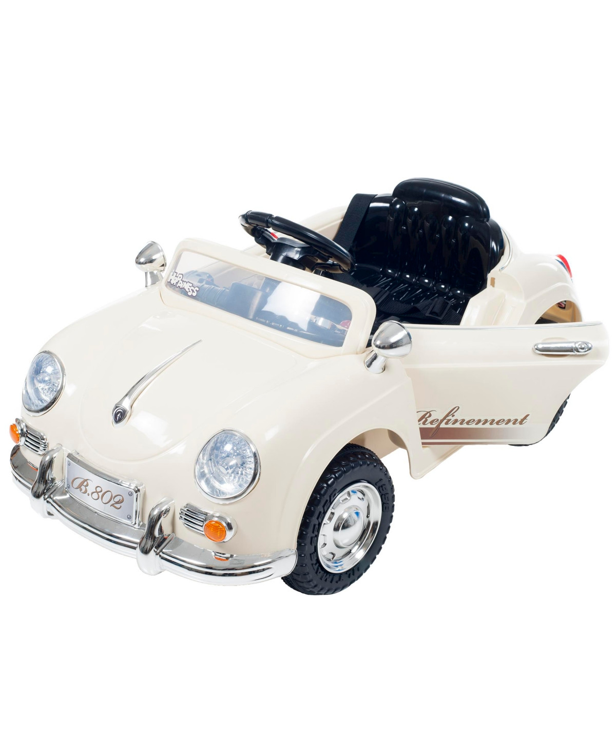 Lil' Rider Battery Powered Classic Sports Car With Remote Control and Sound - White | Macy's