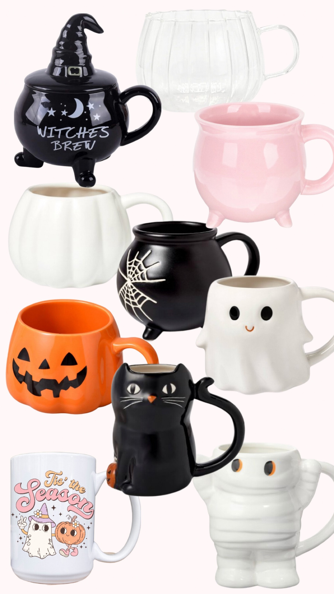Halloween Mugs!
🖤
Coffee mug
Ghost mug
Pumpkin mug
Cauldron mug
Black cat mug
Mummy mug
Spiderweb mug
Pink Halloween mug
Spooky mug

#LTKHalloween #LTKfamily #LTKHoliday