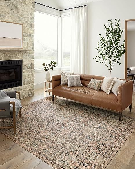 Loloi Angela Rose x Loloi Aubrey Collection AUB-01 Accent Rug 2'-3" x 3'-9" Navy/Multi Rectangula... | Amazon (US)