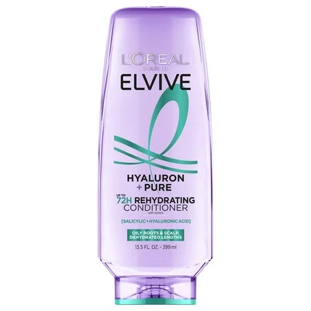 L Oreal Paris Elvive Hyaluron Pure Moisturizing Hair Conditioner for Oily Hair 13.5 fl oz | Walmart (US)