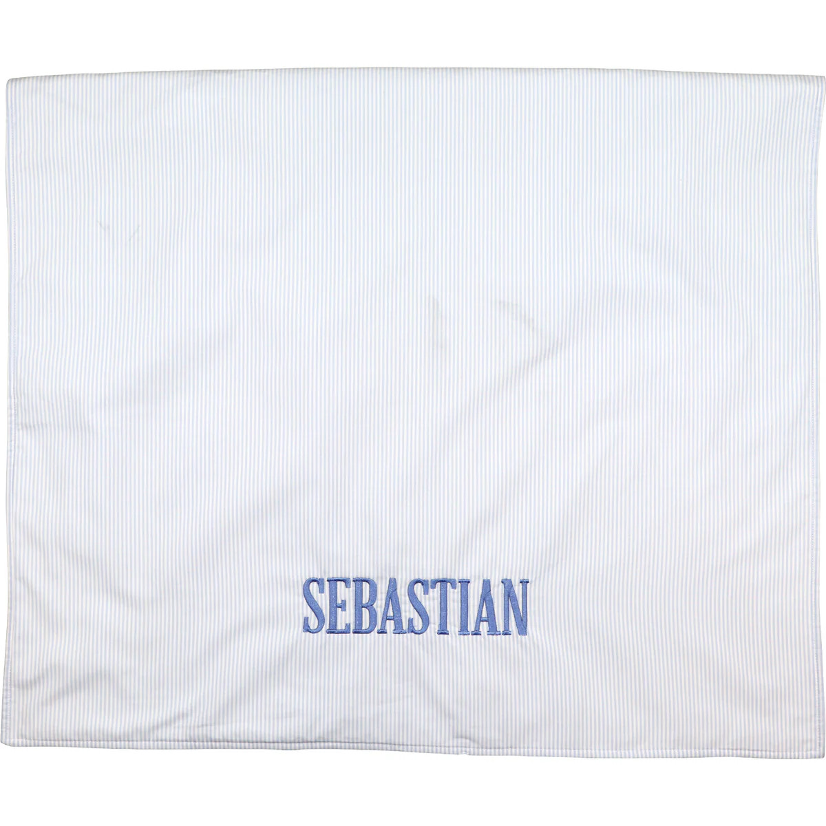 Blue Mini Stripe Beach Towel | Eliza James Kids