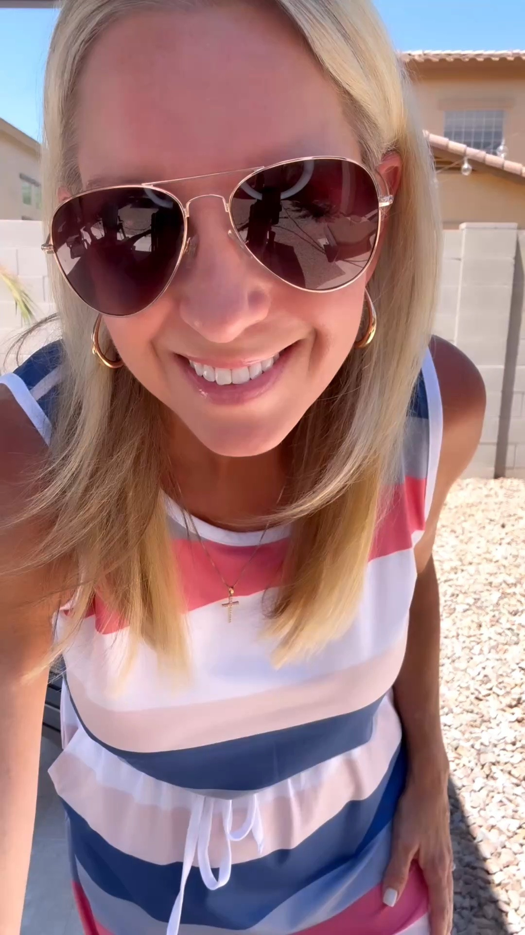 Another hot day in AZ calls for another summer dress! Thank you for sending me this adorable option @auselily!

Wearing a M but should have ordered my usual size S.