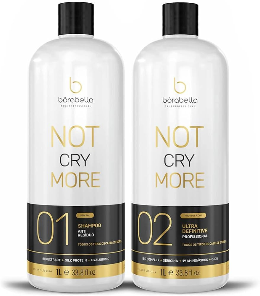 Borabella Nao Chore Mais No More Crying Brazilian Keratin Treatment 2x1000ml | Progressive Brush ... | Amazon (US)