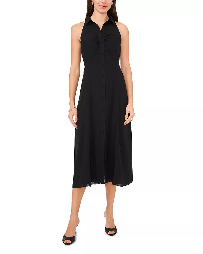 Shirt Collar Button Front Midi Dress | Bloomingdale's (US)