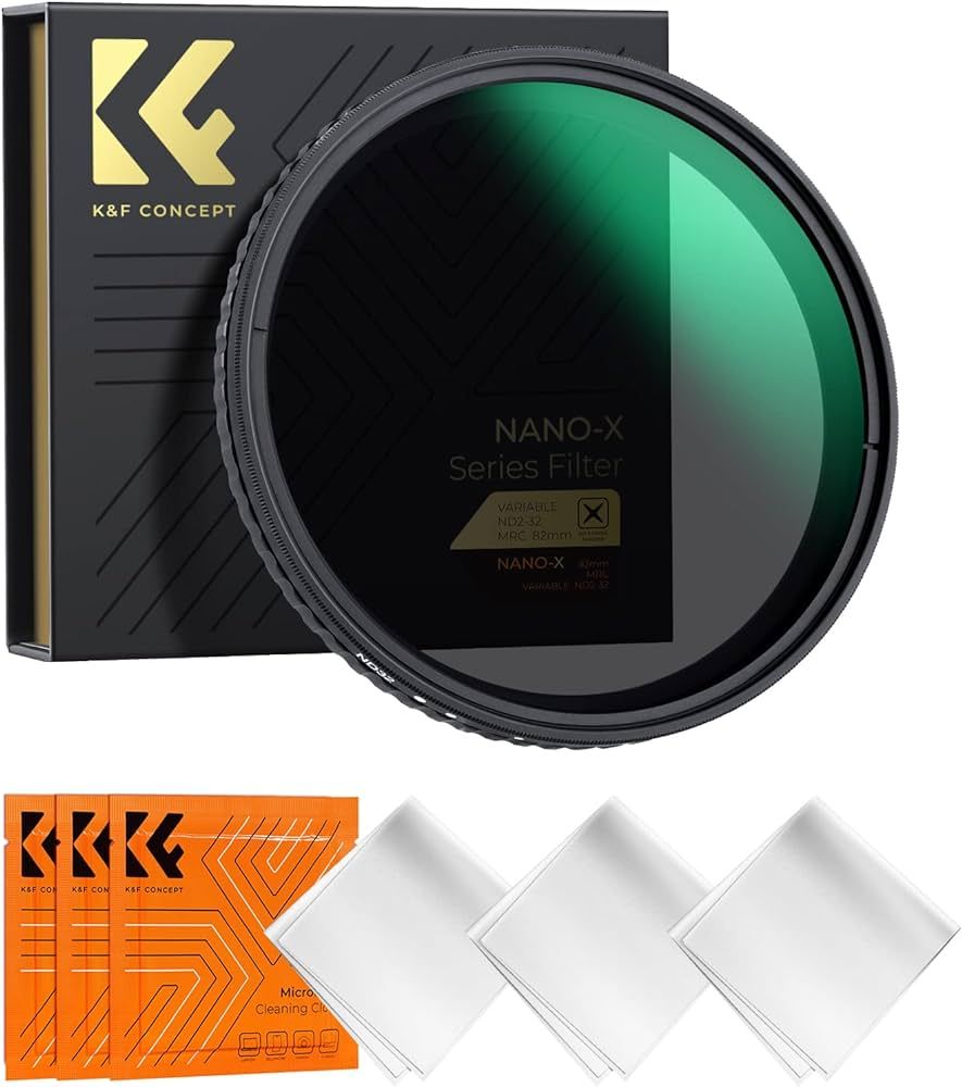 K&F Concept 67mm Variable ND Filter ND2-ND32 Camera Lens Filter (1-5 Stops) No X Cross HD Neutral... | Amazon (US)