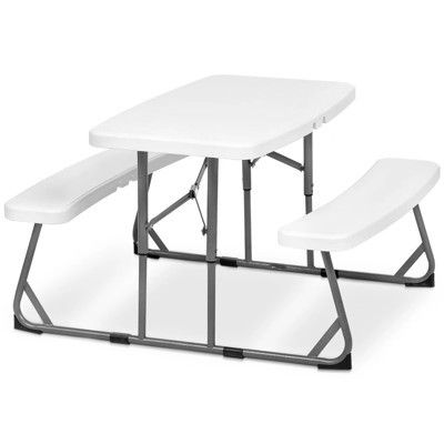 SUGIFT Kids Picnic Table Folding Plastic Table and Benches - Seating for 4 Kids | Target