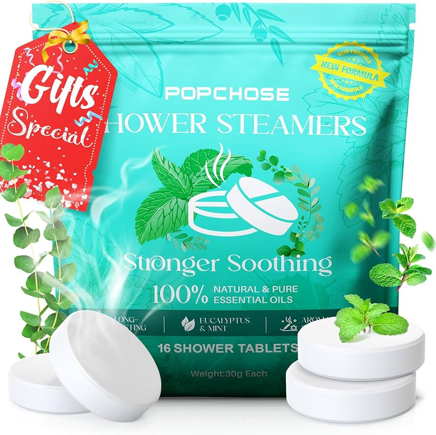 Shower Steamers Aromatherapy 16 Pack- Christmas Stocking Stuffers, Birthday Gifts for Women, Euca... | Amazon (US)
