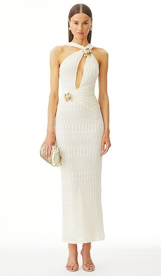 x REVOLVE Madeline Midi Dress in Ivory | Revolve Clothing (Global)